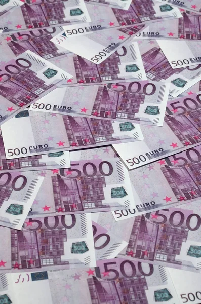 背景写真 量百欧州連合の通貨のノートを閉じます 多くのピンク 500 ユーロ紙幣は 隣接しています 富の象徴的なテクスチャ写真 — ストック写真