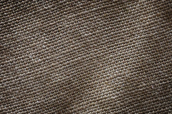 Texture Très Vieux Sac Tissu Brun Texture Rétro Avec Toile — Photo