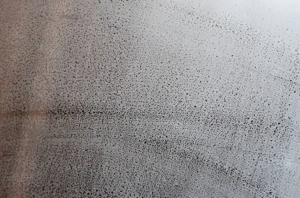 Віконне Скло Конденсатом Або Парою Після Сильного Дощу Текстури Або — стокове фото