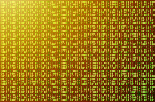 Uma Imagem Código Binário Composto Por Conjunto Dígitos Verdes Sobre — Fotografia de Stock