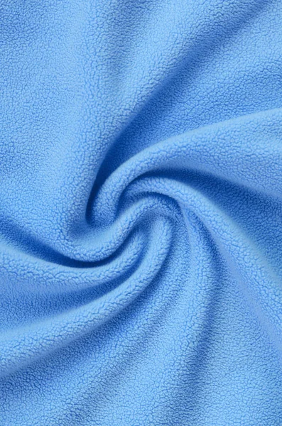 Coperta Tessuto Felpato Blu Peloso Uno Sfondo Materiale Morbido Felpato — Foto Stock