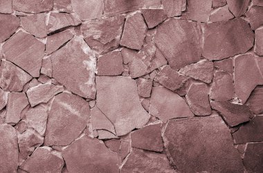 Taş özelliği bina arka plan - duvar. Kalın ve güçlü duvar çeşitli şekil ve boyutlarda kaba taş dokusuna.