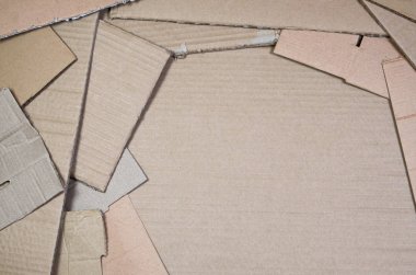 Kağıt dokular, arka plan geri dönüşüm hazır kazıklı. Eski office karton atık kağıt geri dönüşüm için bir paket. Çöp yığını