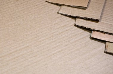 Kağıt dokular, arka plan geri dönüşüm hazır kazıklı. Eski office karton atık kağıt geri dönüşüm için bir paket. Çöp yığını