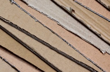 Kağıt dokular, arka plan geri dönüşüm hazır kazıklı. Eski office karton atık kağıt geri dönüşüm için bir paket. Çöp yığını