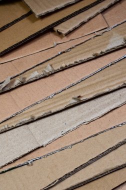 Kağıt dokular, arka plan geri dönüşüm hazır kazıklı. Eski office karton atık kağıt geri dönüşüm için bir paket. Çöp yığını