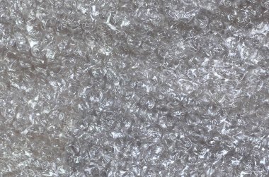 Beyaz köpük ambalaj veya hava yastığı şal malzeme. Soyut doku için yaratıcı sanat çalışmaları, dfckground, kopya alanı görünümüyle üst kadar yakın