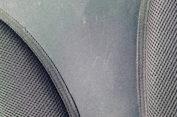 Closeup Texture Breathable Mesh Fabric Black Photo Backpack Texture Black — Stock Photo, Image