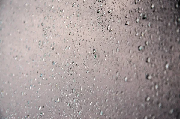 Εικόνα Φόντου Της Βροχής Πέφτει Ένα Γυάλινο Παράθυρο Μακροεντολή Φωτογραφία — Φωτογραφία Αρχείου