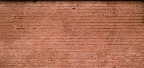 茶色の色に塗られたレンガの多くの行のレンガの壁のテクスチャ — ストック写真