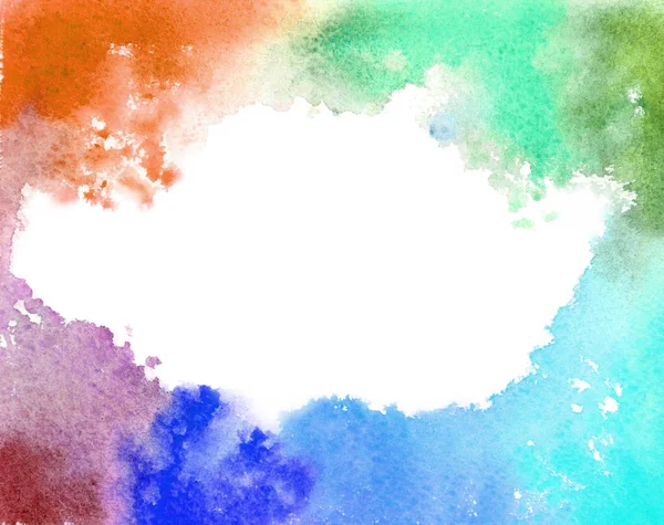 Background Image Abstract Watercolor Stains Form Random Shapes Different Colors — Stock Photo, Image