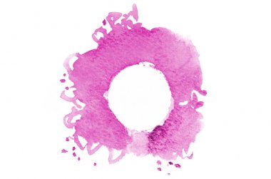 Arka plan resmi metin için yuvarlak bir yer ile mor renk rastgele bir şekli oluşturan soyut suluboya noktalar