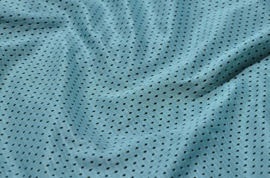 Spor giyim dokusuna polyester elyaf yapılmış. Dış Giyim spor eğitim için bir mesh dokusu gerilebilir naylon kumaş vardır