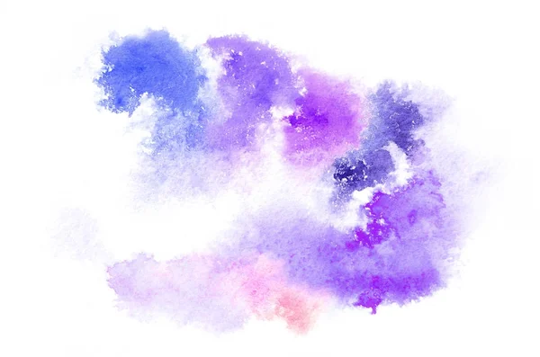 Hand Drawn Watercolor Shape Cold Tones Your Design Creative Painted — Stock Photo, Image