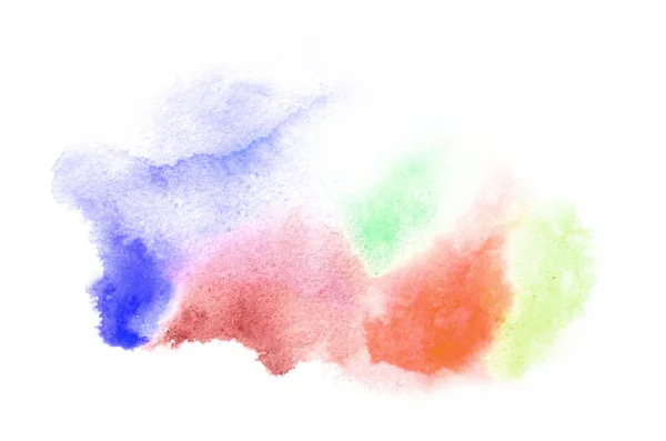Ручной Рисунок Формы Акварели Холодных Тонах Вашего Дизайна Творческая Покраска — стоковое фото