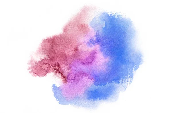 Forme Aquarelle Dessinée Main Dans Des Tons Froids Pour Votre — Photo