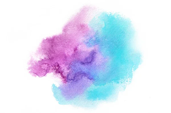 Hand Drawn Watercolor Shape Cold Tones Your Design Creative Painted — Stock Photo, Image