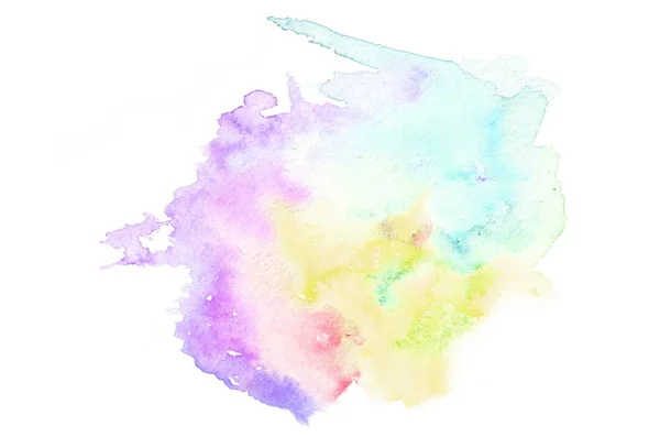 Forme Aquarelle Dessinée Main Dans Des Tons Froids Pour Votre — Photo