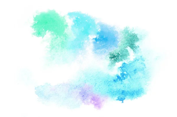 Hand Drawn Watercolor Shape Cold Tones Your Design Creative Painted — Stock Photo, Image