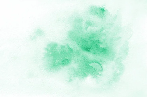 Hand Ritat Grön Akvarell Form För Din Design Creative Målade — Stockfoto