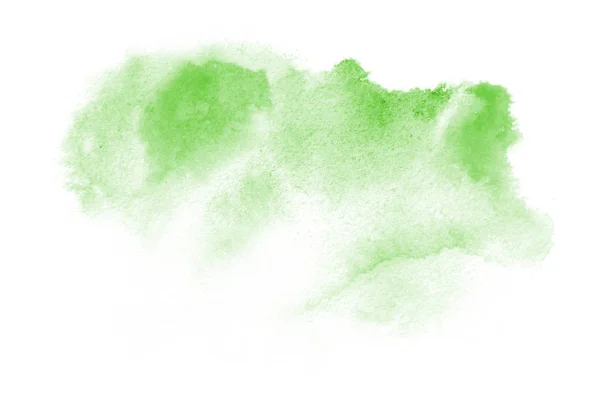 Ručně Tažené Zelené Akvarel Tvar Pro Váš Návrh Kreativní Malované — Stock fotografie