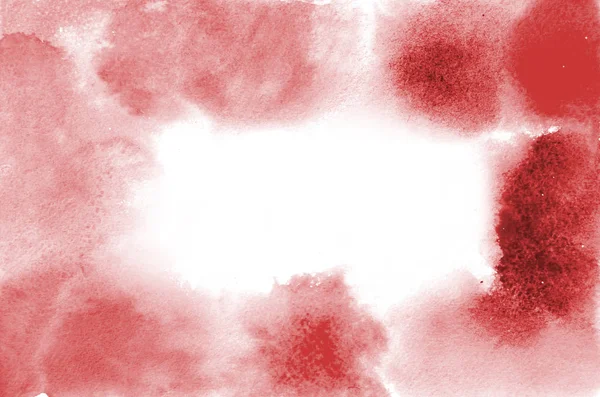 Tasarımınız Için Kırmızı Sulu Boya Şekil Çekilmiş Arka Plan Yapımı — Stok fotoğraf