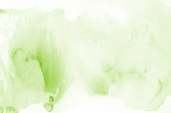 Forma Acuarela Verde Claro Dibujado Mano Para Diseño Fondo Pintado — Foto de Stock