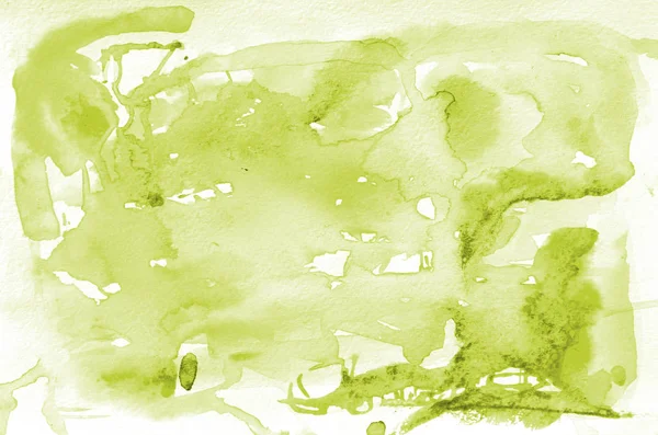 Hand Drawn Light Green Watercolor Shape Your Design Creative Painted — Stock Photo, Image
