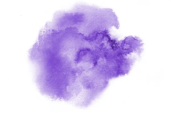 Forme Aquarelle Violette Dessinée Main Pour Votre Design Fond Peint — Photo