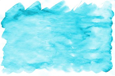Renkli mavi suluboya ıslak fırça boya sıvı arka plan duvar kağıdı için kartı. Aquarelle parlak renk soyut el çekilmiş kağıt doku zemin canlı öğesi web, baskı için