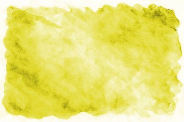 Renkli sarı sulu boya ıslak fırça boya sıvı arka plan duvar kağıdı ve iş kartı. Aquarelle parlak renk soyut el çekilmiş kağıt doku zemin canlı öğesi web ve baskı için