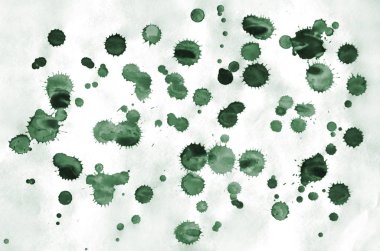 Renkli koyu yeşil suluboya arka plan duvar kağıdı için. Aquarelle parlak renk illüstrasyon