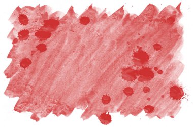 Renkli kırmızı sulu boya arka plan duvar kağıdı için. Aquarelle parlak renk illüstrasyon