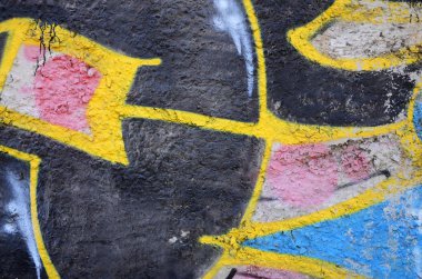 Doku üzerinde tasvir edilmiştir grafiti boyama duvar parçasının. Grafiti sokak sanatı ve grafiti kültür konularda bir fotoğraf çizim bir parça görüntüsünü