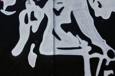 Eski duvar boyalı renkli grafiti sprey boya ile çizim içinde. Duvar yazılarını ve sokak sanat çizim Tema arka plan görüntüsü