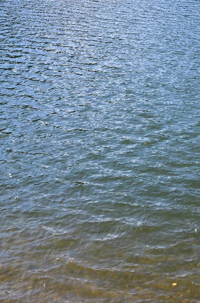 Textura Água Rio Contaminada Consequências Das Fontes Poluição — Fotografia de Stock