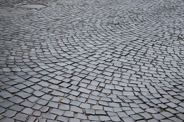 Una Gran Área Cubierta Con Una Piedra Pavimentadora Calidad Luz —  Fotos de Stock