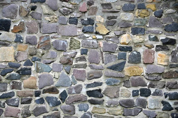 Una Pared Piedra Gris Rugosa Varias Formas — Foto de Stock