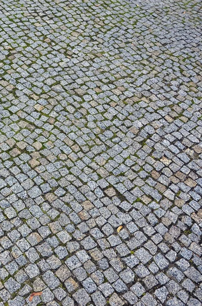 正方形の舗装石のプラットフォームの写真 トップ ビュー — ストック写真