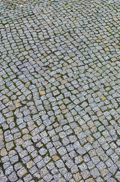 正方形の舗装石のプラットフォームの写真 トップ ビュー — ストック写真