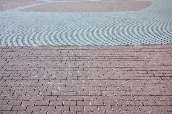 Uma Grande Área Coberta Com Uma Pedra Pavimentação Qualidade Luz — Fotografia de Stock