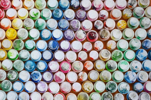 Padrão Muitos Bicos Pulverizador Tinta Para Desenhar Grafite Untada Cores — Fotografia de Stock