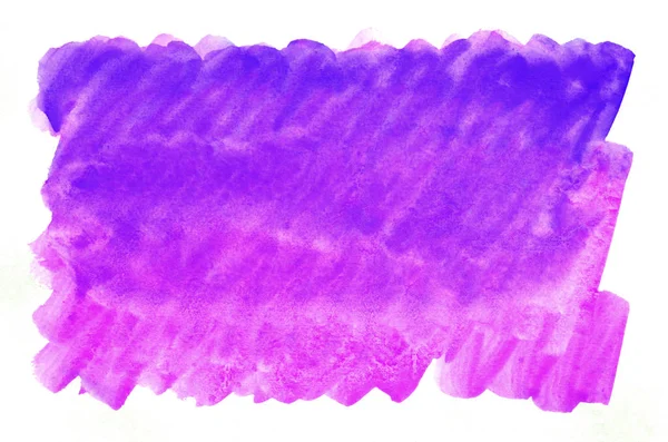 Kleurrijke Blauw Violet Roze Aquarel Natte Kwast Verf Vloeibare Achtergrond — Stockfoto