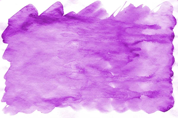 Watercolor Background Contrasting Spots Bright Purple Paint Abstract Image Painted — Stock Photo, Image