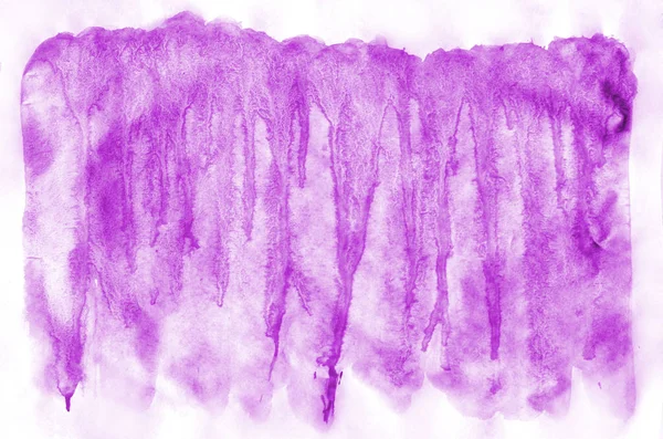 Fondo Acuarela Manchas Contrastantes Pintura Púrpura Brillante Imagen Abstracta Pintada — Foto de Stock