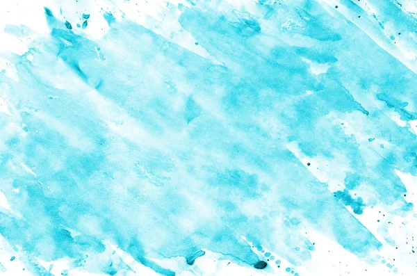 Kolorowy Niebieski Akwarela Pędzla Mokrej Farby Płyn Tło Tapeta Karty — Zdjęcie stockowe