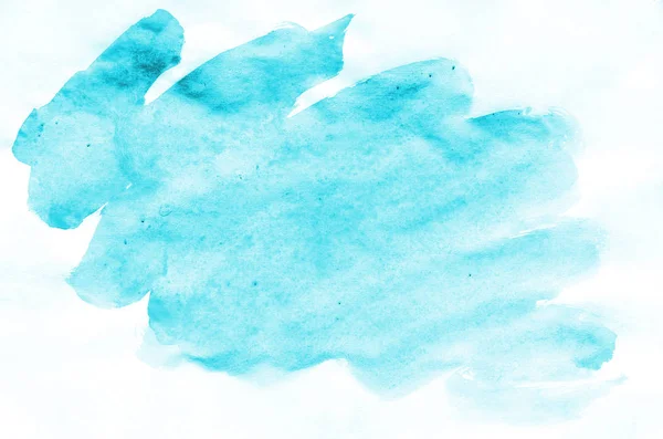 Renkli mavi suluboya ıslak fırça boya sıvı arka plan duvar kağıdı için kartı. Aquarelle parlak renk soyut el çekilmiş kağıt doku zemin canlı öğesi web, baskı için