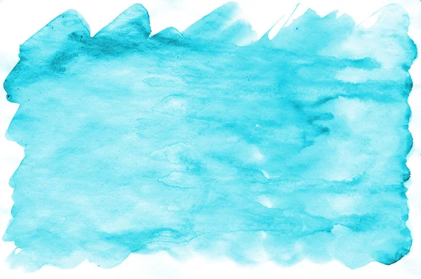 Kleurrijke Blauwe Aquarel Natte Kwast Verf Vloeibare Achtergrond Voor Behang — Stockfoto