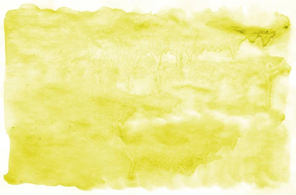Colorato Giallo Acquerello Pennello Bagnato Vernice Fondo Liquido Carta Parati — Foto Stock