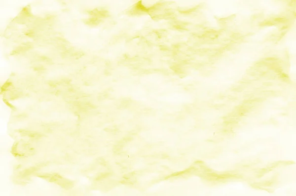 Colorido Amarelo Aquarela Pincel Molhado Pintar Fundo Líquido Para Papel — Fotografia de Stock